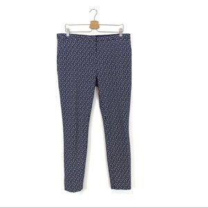 Tory‎ Burch | Patterned Stretch Trouser Pants Size 12